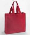 W940 Westford Mill Chevron Handle Shopper Scarlet Red colour image